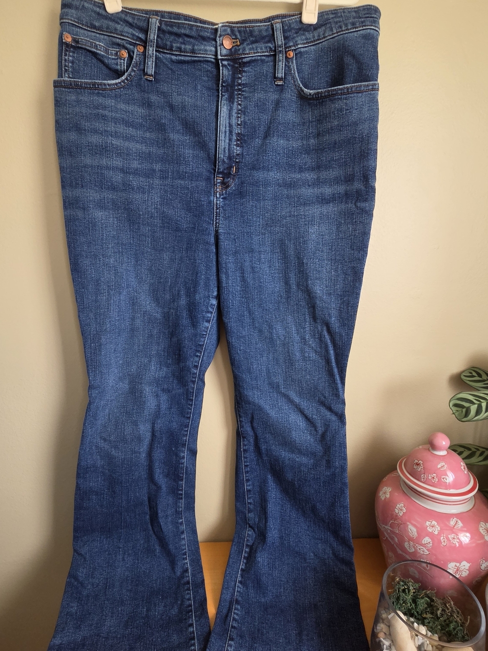 Madewell Women's Dark Blue Flare Jeans